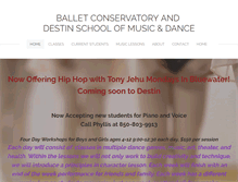 Tablet Screenshot of floridaballetconservatory.com